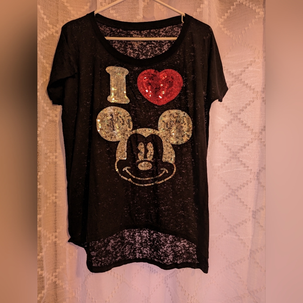 Disney Store Mickey mouse Sequins Shirt